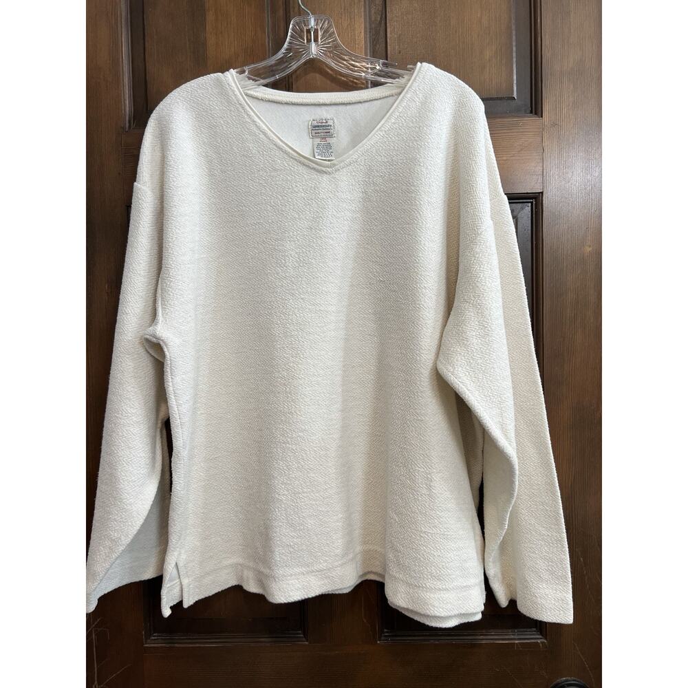 Unionbay | Vintage U.S.A Made V-Neck Pullover Sweatshirt 90s Y2K -Adult Large